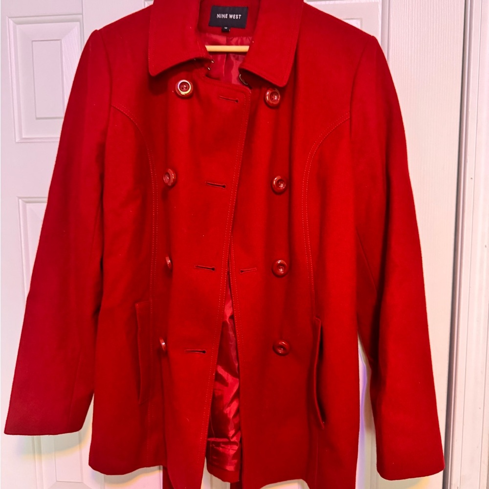Nine West Women's Red wool Coat